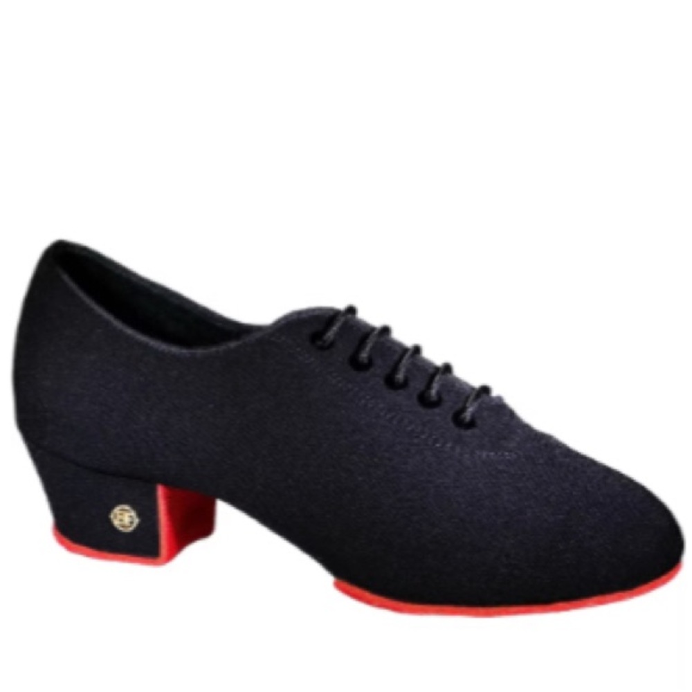 Black and Red Cuban Salsa Latin Dance Heels